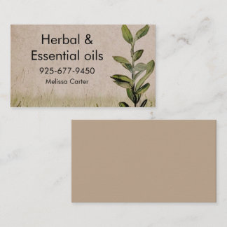 Herbal & Essentials Robuust, antiek stijl Visitekaartje
