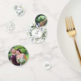 Herbale en Greenery Wedding Reception Confetti
