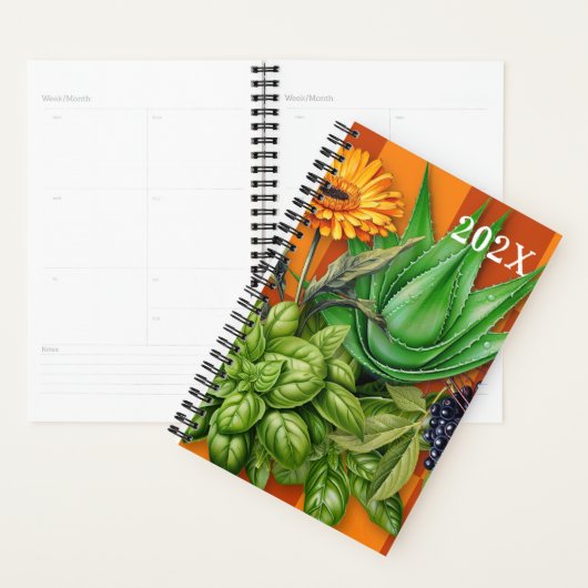 Herbalist Herb Images Custom Planner (Devant avec enveloppe)