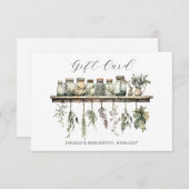 Herbalist Product Gift Certificate (Voorkant / Achterkant)