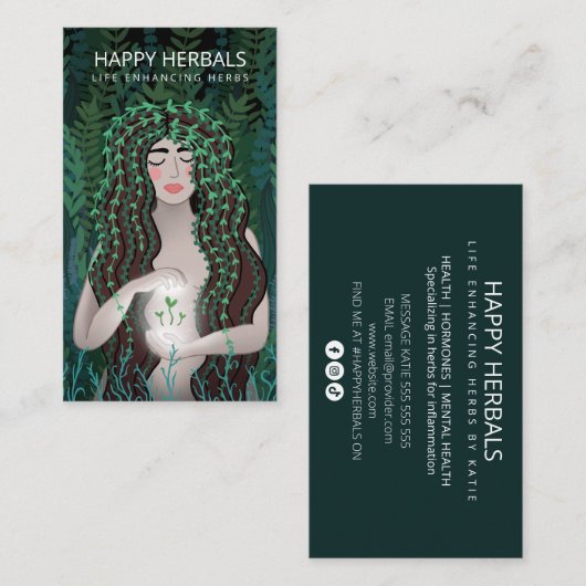 Herbalist Visitekaartje (Voorkant / Achterkant)