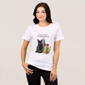 Herbalist Zwarte Kat Kruidenpot Tri-Blend Shirt (Voorkant volledig)