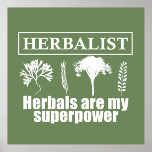 herbalistische kruiden zijn mijn supermacht poster