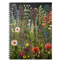 Herbalist's Garden geborduurd Notitieboek & Journa