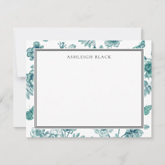 Herbarium Butterfly Toile Notecard Notitiekaartje