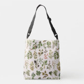  herbarium groen Plant Crossbody Tas (Achterkant)