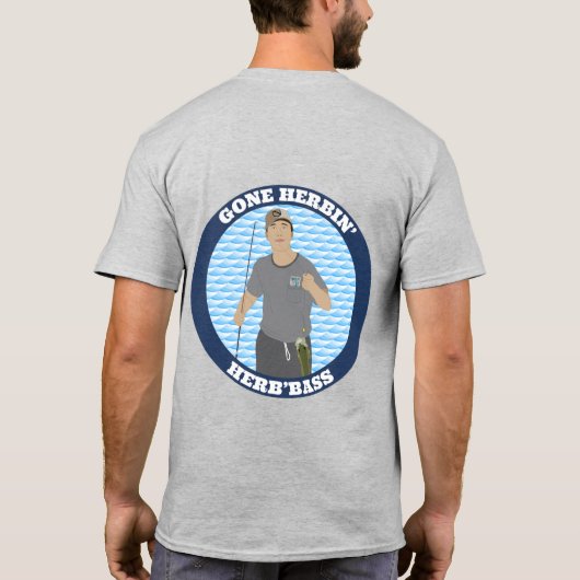 Herb'Bass, Gone Herbin' T-shirt (Achterkant)
