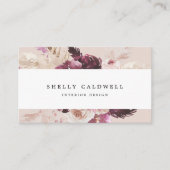 Herbe Boho Pampas | Carte de visite de pêche (Devant)