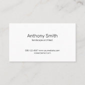 Herbe | Carte de visite d'icône Landscaper Lawn Mo (Dos)