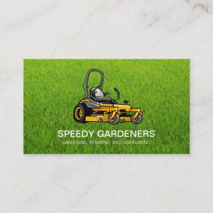 Herbe   Carte de visite d'icône Landscaper Lawn Mo