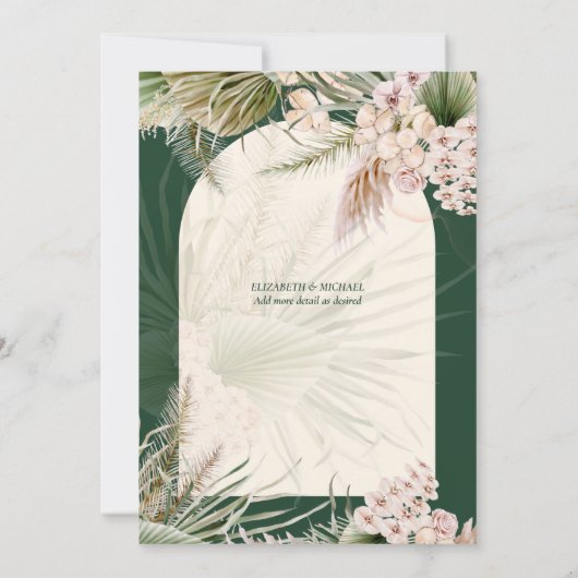 Herbe de la Pampa verte émeraude PHOTO MERCI (Dos)