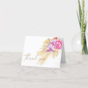 Herbe de pampa bohème - Merci pour la baby shower