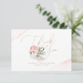 Herbe de Pampa Élégante Fleurs Roses Merci (Debout devant)