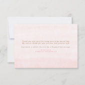 Herbe de Pampa Élégante Fleurs Roses Merci (Dos)