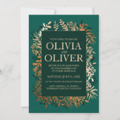 Herbe d'or faire-part de mariage (Devant)