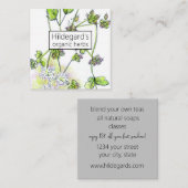 Herbe Ferme Coriander Plantes Coupon Carte de visi (Devant / Derrière)