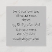 Herbe Ferme Coriander Plantes Coupon Carte de visi (Dos)