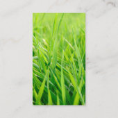 Herbe | Paysage | Carte de visite Gardener (Dos)