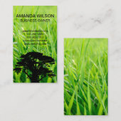 Herbe | Paysage | Carte de visite Gardener (Devant / Derrière)