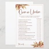 Herbe sèche de la Pampa | Carte de jeu Over And Un (Devant / Derrière)