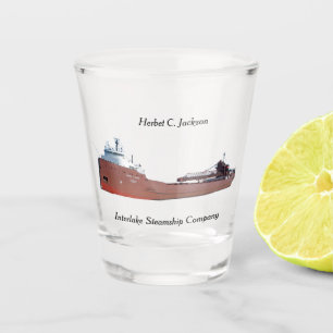 Herbert C. Jackson shot glass Glas
