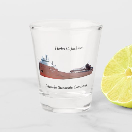 Herbert C. Jackson shot glass Glas (Voorkant)