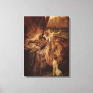 Herbert Draper - de Lament voor Icarus Canvas Afdruk