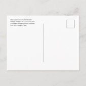 Herbert Hoover Childhood One Room Schoolhouse Briefkaart (Achterkant)