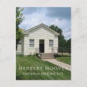 Herbert Hoover Childhood One Room Schoolhouse Briefkaart (Voorkant)