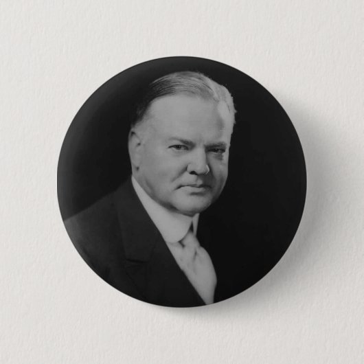 Herbert Hoover Ronde Button 5,7 Cm (Voorkant)