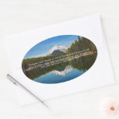 Herbert Lake, Banff NP, Canada Ovale Sticker (Envelop)