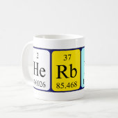 Herbert nom de table périodique mug (Devant gauche)
