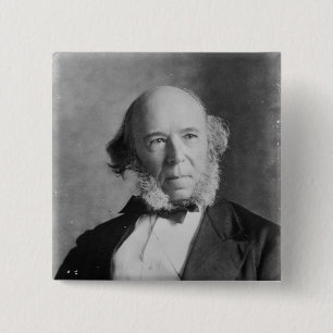 Herbert Spencer Vierkante Button 5,1 Cm
