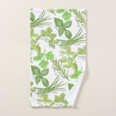 Herbes d'aquarelle (Serviette à main)