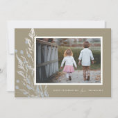 Herbes d'automne rustiques Thanksgiving Carte phot (Devant)