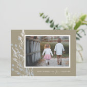 Herbes d'automne rustiques Thanksgiving Carte phot (Debout devant)