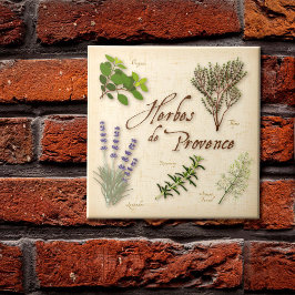 Herbes de Provence Ceramic Tile Tegeltje