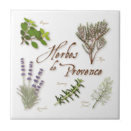 Herbes de Provence Ceramic Tile Tegeltje