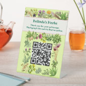 Herbes debout Garder en contact Code QR Panneau de (In SItu)