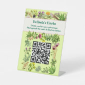 Herbes debout Garder en contact Code QR Panneau de (Recto)