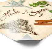 Herbes et épices Impression photo (Coin)