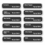 Herbes et épices minimaux Étiquettes de marque (Devant)