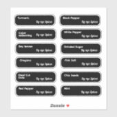 Herbes et épices minimaux Étiquettes de marque (Feuille)