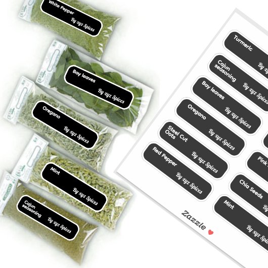 Herbes et épices minimaux Étiquettes de marque