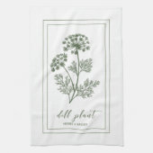 Herbes et épices Plante Dill Green Serviette de cu (Vertical)
