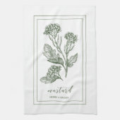 Herbes et épices Plante moutarde Vert Serviette de (Vertical)