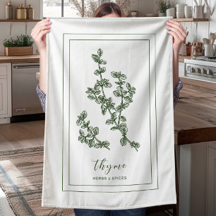 Herbes et épices Plante Thyme Green Serviette de c