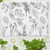 Herbes et épices Serviette de cuisine (Plié)