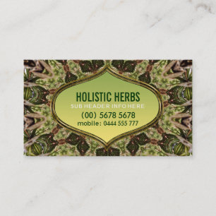 Herbes holistiques Shaman Carte de visite du nouve