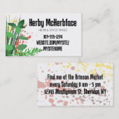 Herbes mixtes 2 chef cuisinier carte de visite (Devant / Derrière)